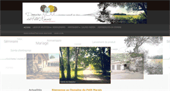 Desktop Screenshot of domainedupetitmarais.com