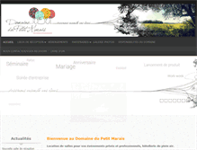 Tablet Screenshot of domainedupetitmarais.com